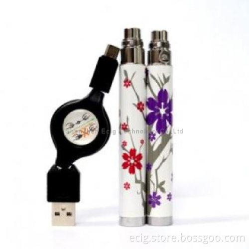 High quality and huge vapor colorful ego q battery